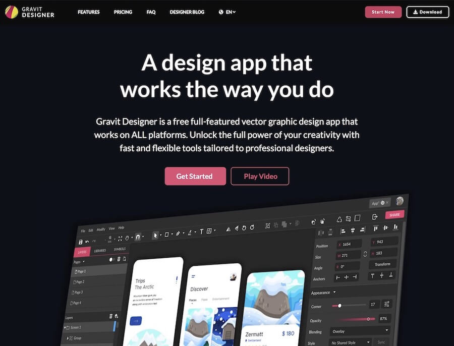 Gravit Designer Website