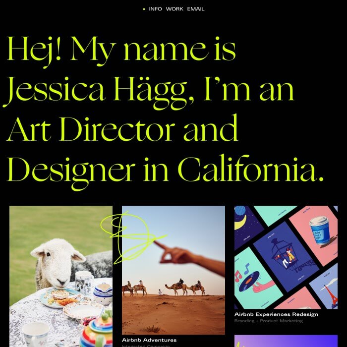  Jessica Hägg Landing Page