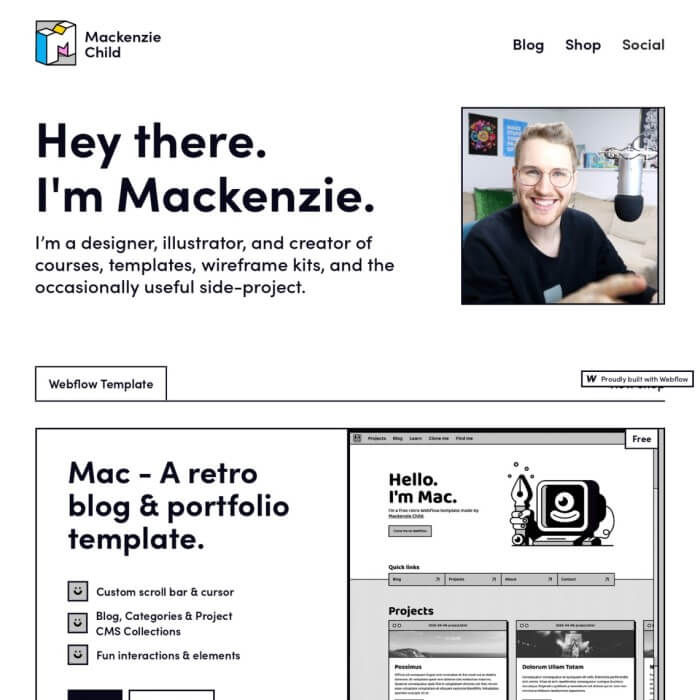 Mackenzie Child Landing Page