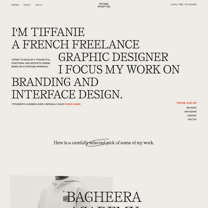 Tiffanie Mazellier Landing Page